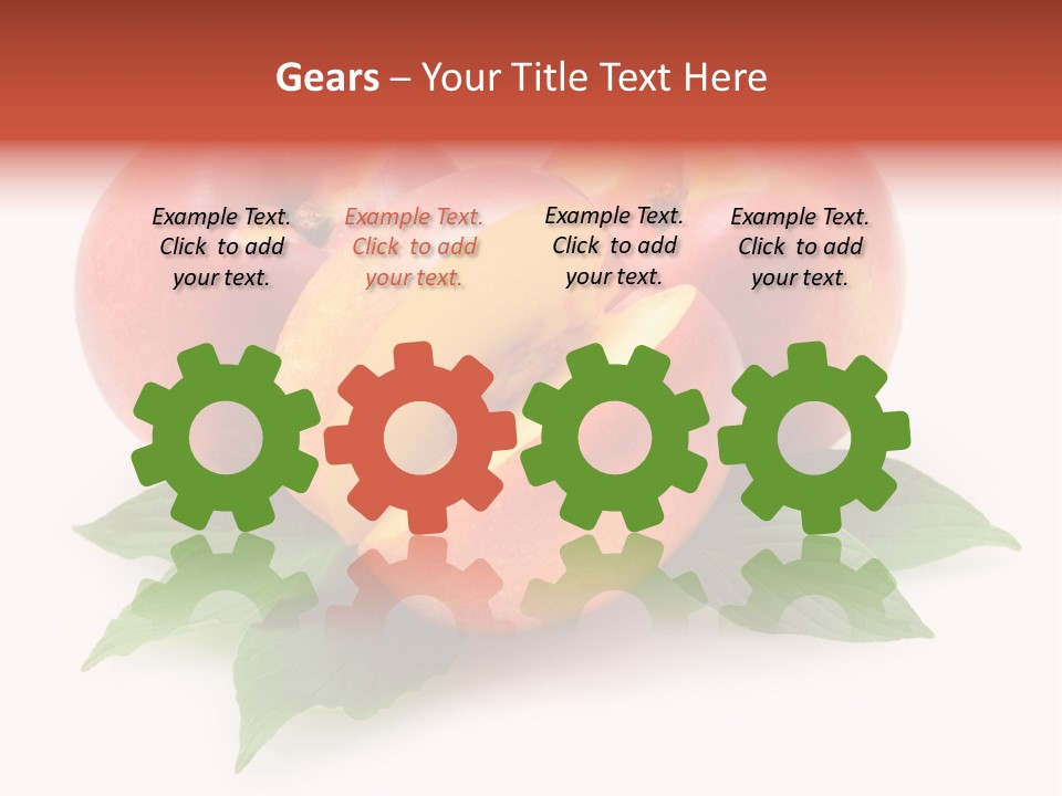 Vitamin Diet Leaf PowerPoint Template