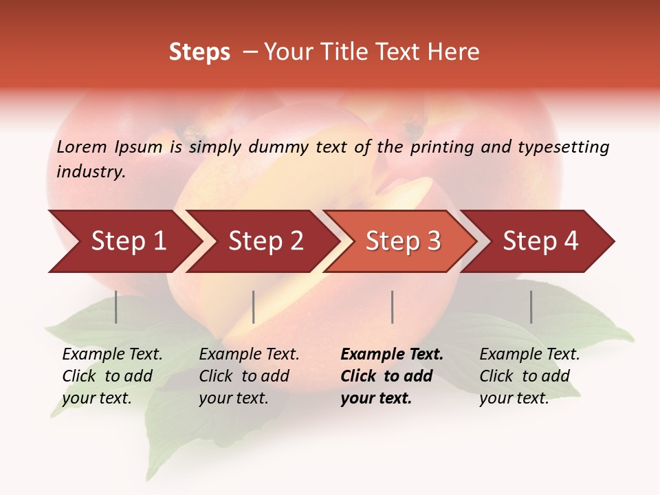 Vitamin Diet Leaf PowerPoint Template