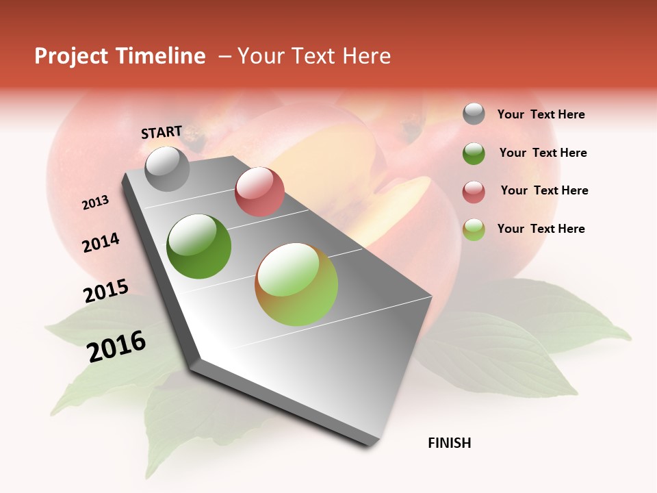 Vitamin Diet Leaf PowerPoint Template