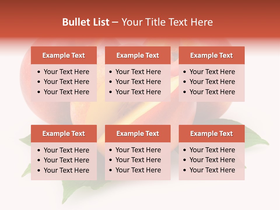 Vitamin Diet Leaf PowerPoint Template