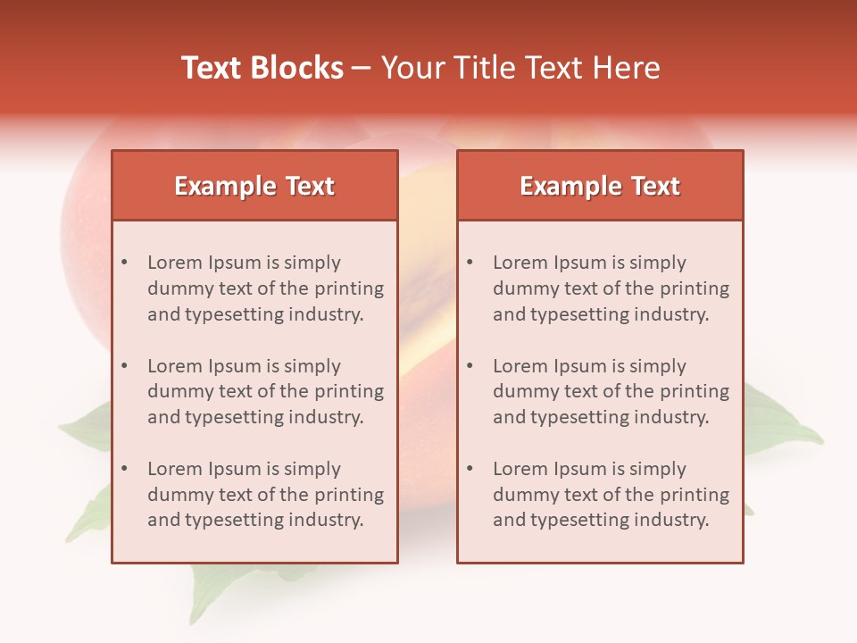 Vitamin Diet Leaf PowerPoint Template