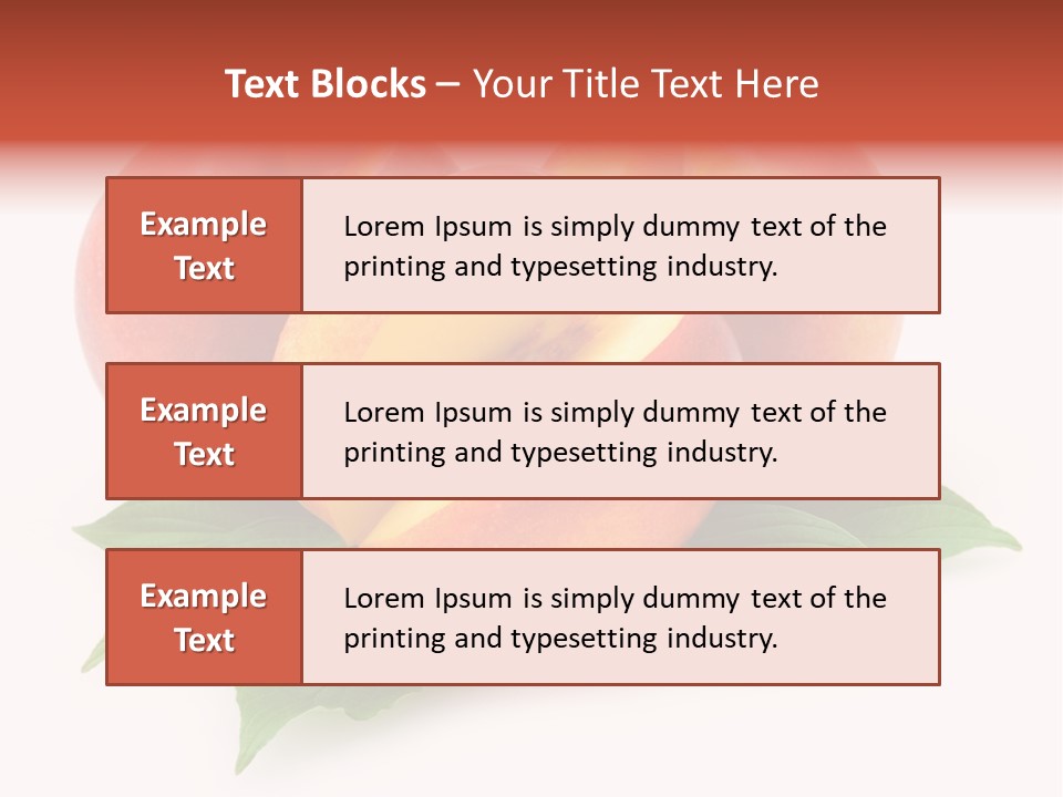 Vitamin Diet Leaf PowerPoint Template