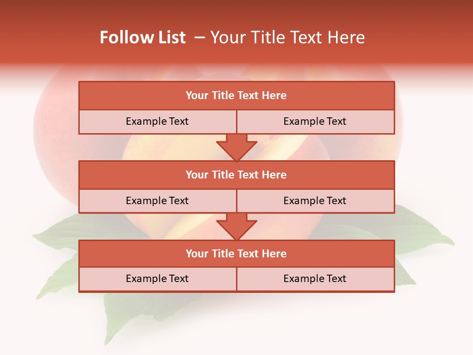 Vitamin Diet Leaf PowerPoint Template