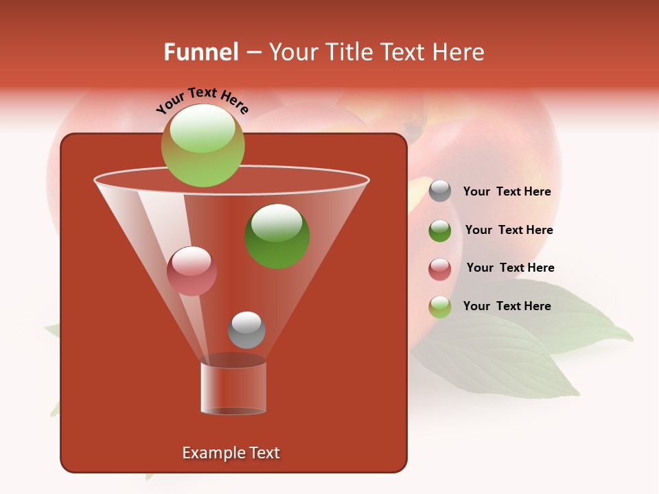 Vitamin Diet Leaf PowerPoint Template