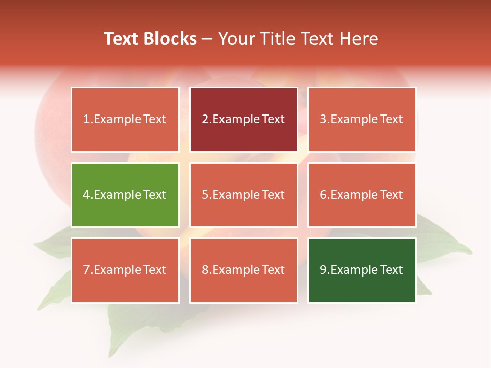 Vitamin Diet Leaf PowerPoint Template