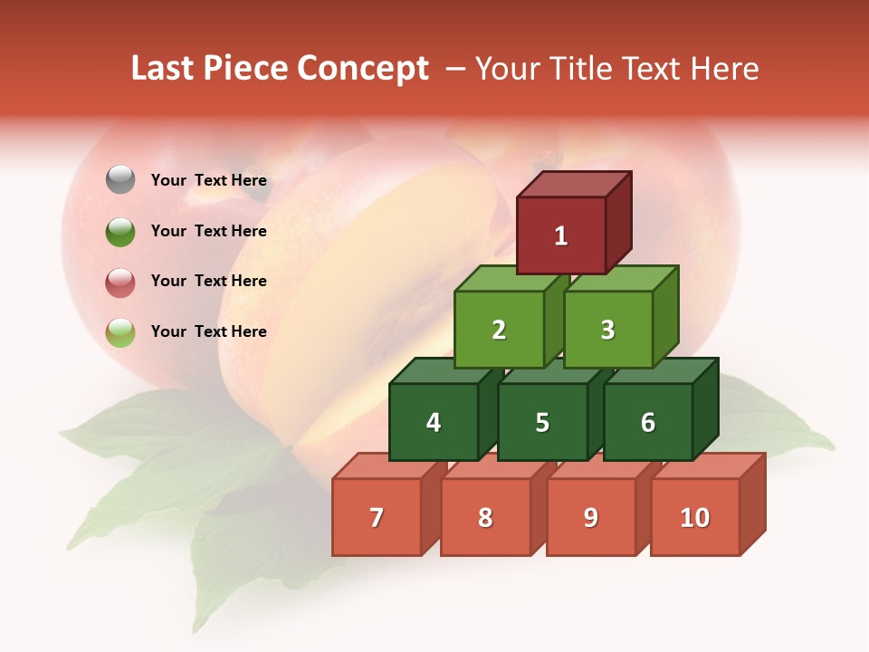 Vitamin Diet Leaf PowerPoint Template