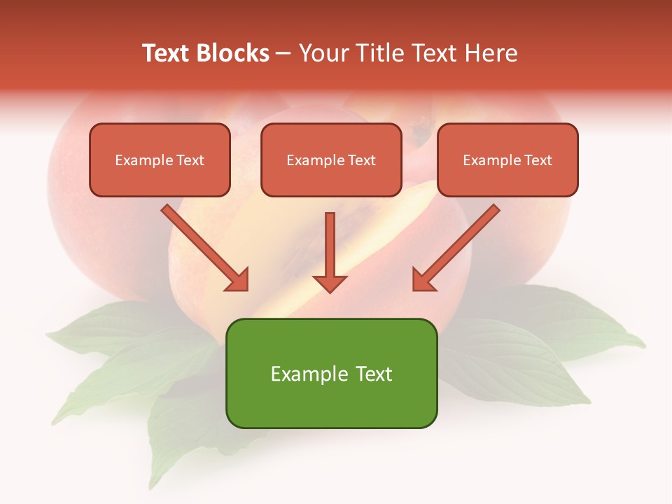 Vitamin Diet Leaf PowerPoint Template