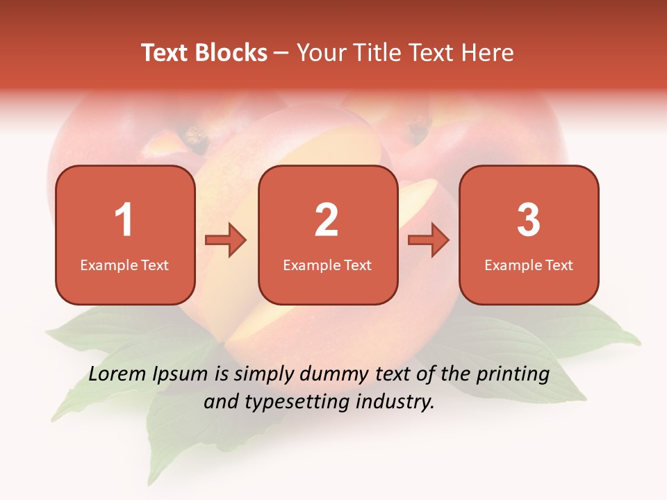 Vitamin Diet Leaf PowerPoint Template