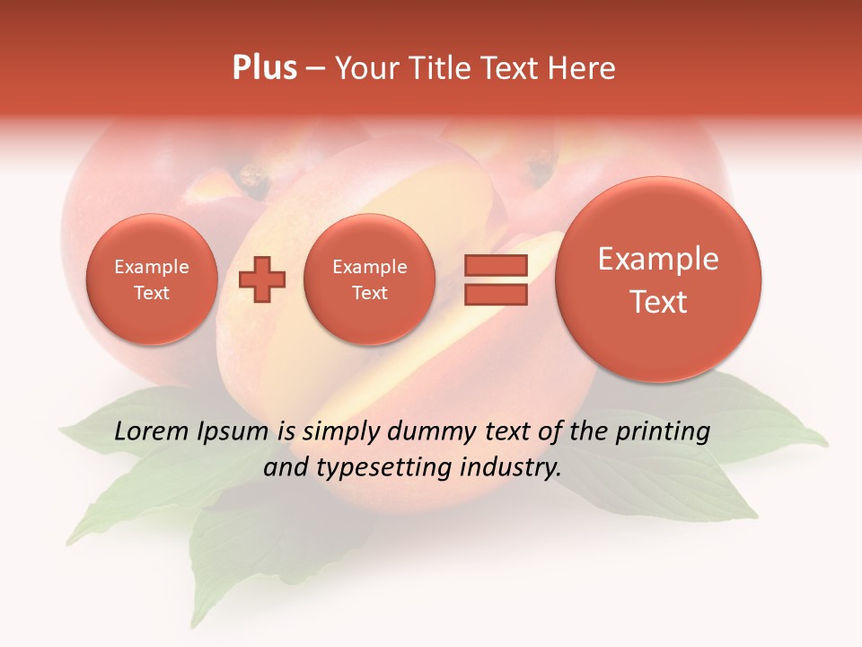 Vitamin Diet Leaf PowerPoint Template