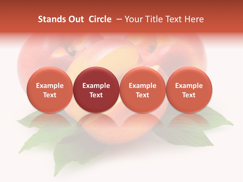 Vitamin Diet Leaf PowerPoint Template