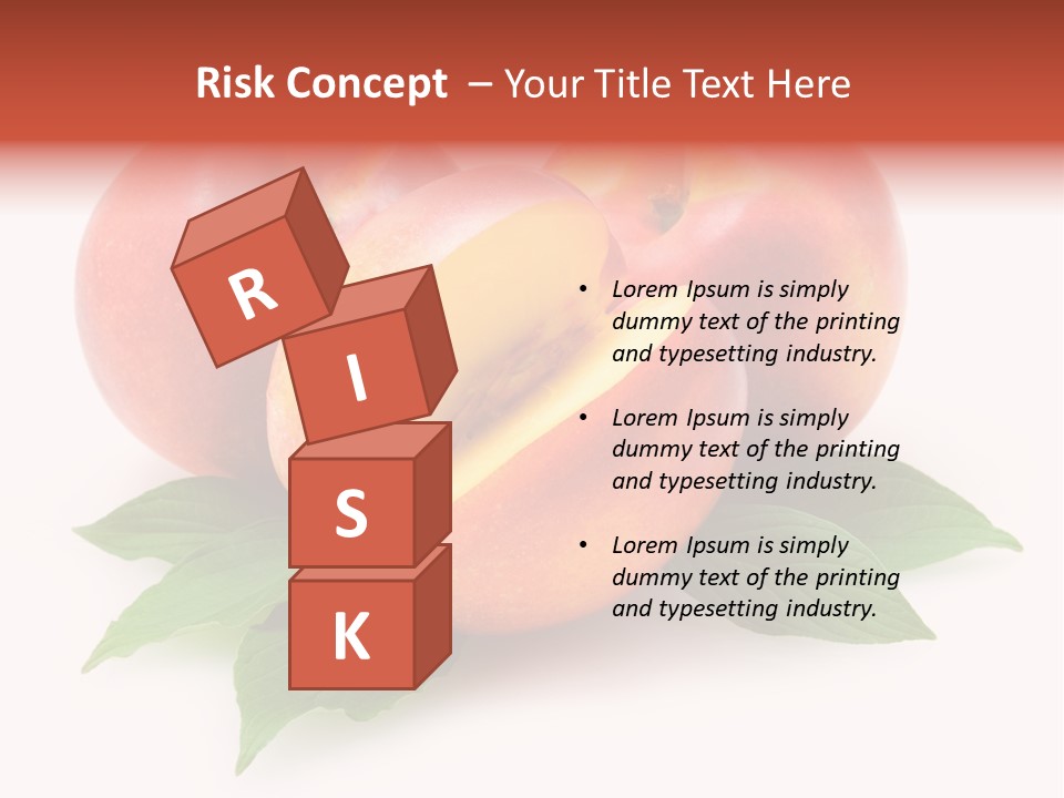 Vitamin Diet Leaf PowerPoint Template