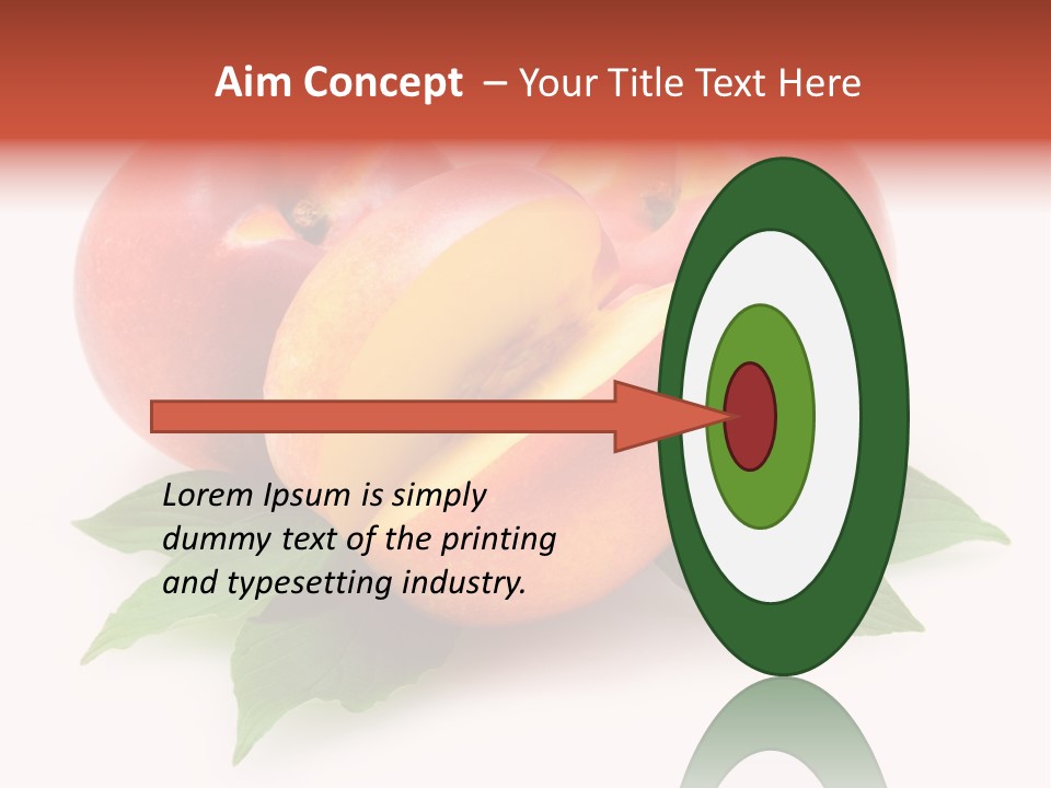 Vitamin Diet Leaf PowerPoint Template