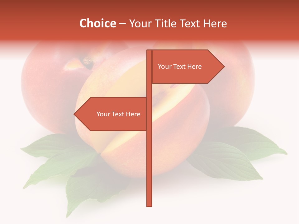 Vitamin Diet Leaf PowerPoint Template