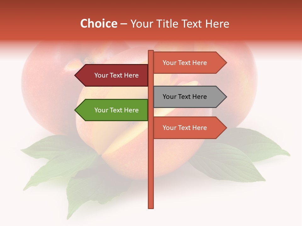 Vitamin Diet Leaf PowerPoint Template