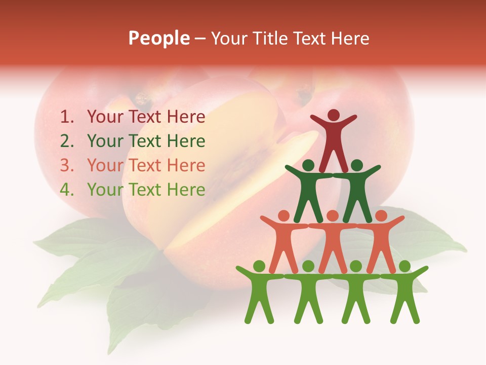 Vitamin Diet Leaf PowerPoint Template