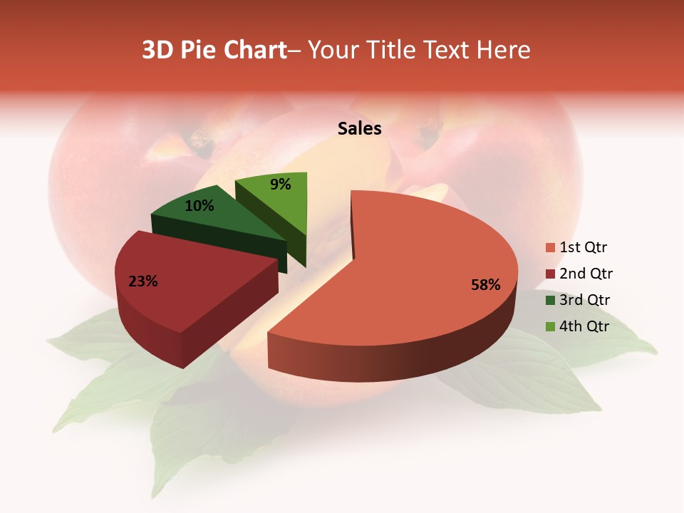Vitamin Diet Leaf PowerPoint Template