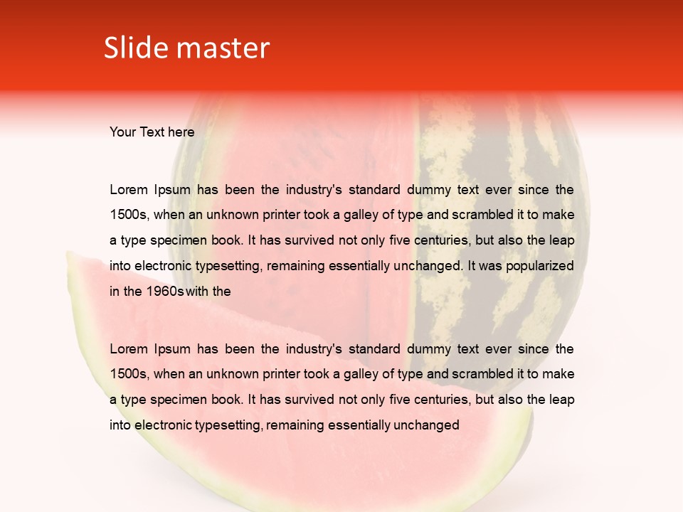 Breakfast Background Health Care PowerPoint Template