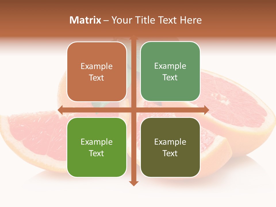 Vitamin Fresh Isolated PowerPoint Template