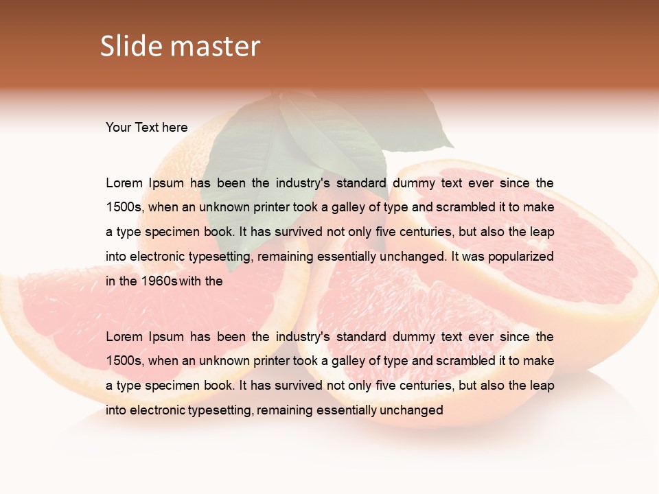 Vitamin Fresh Isolated PowerPoint Template