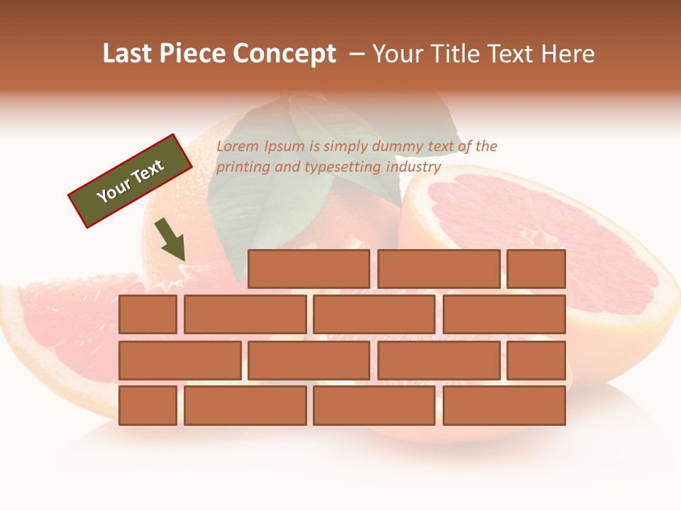 Vitamin Fresh Isolated PowerPoint Template