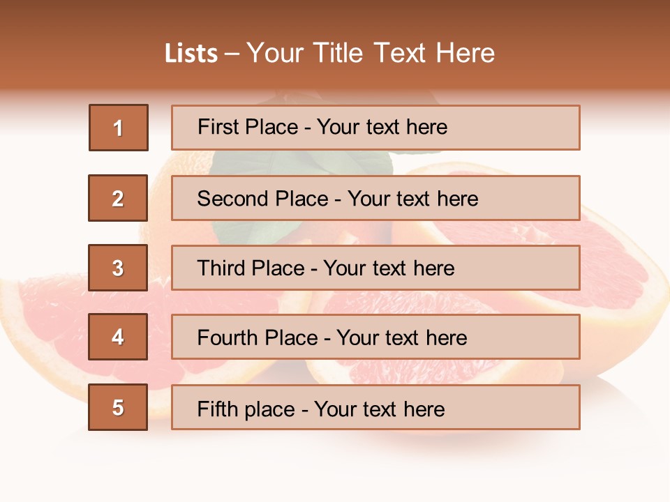 Vitamin Fresh Isolated PowerPoint Template