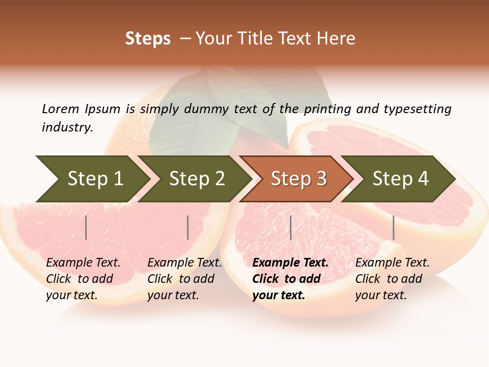 Vitamin Fresh Isolated PowerPoint Template