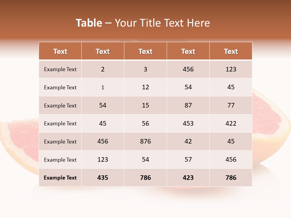 Vitamin Fresh Isolated PowerPoint Template