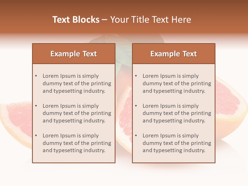 Vitamin Fresh Isolated PowerPoint Template
