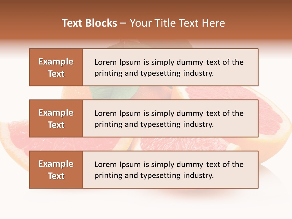 Vitamin Fresh Isolated PowerPoint Template