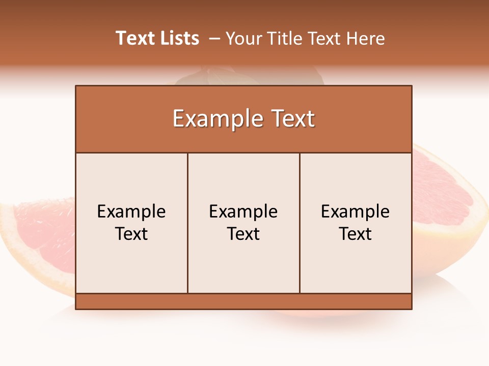 Vitamin Fresh Isolated PowerPoint Template