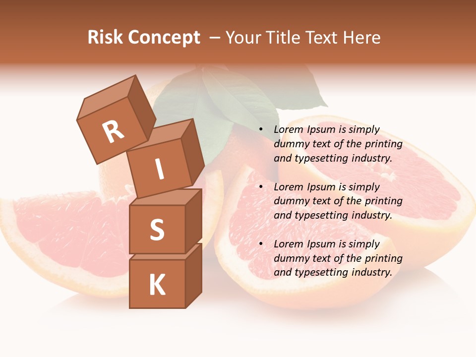 Vitamin Fresh Isolated PowerPoint Template