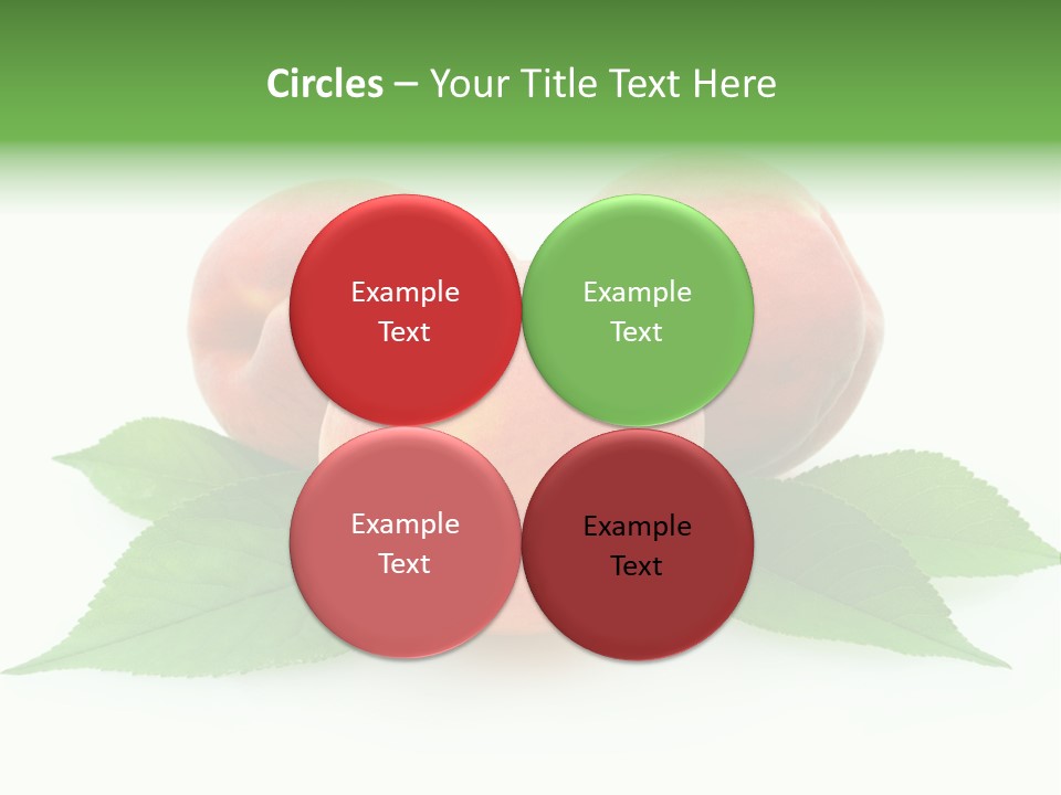 Waterdrop Vegetarian Food PowerPoint Template