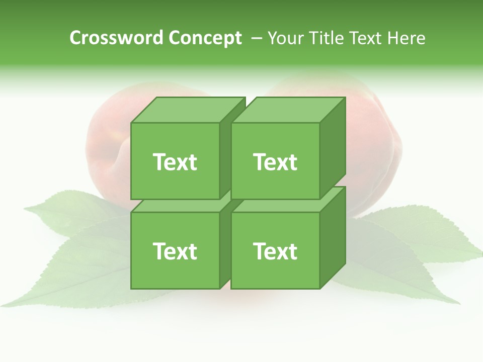 Waterdrop Vegetarian Food PowerPoint Template