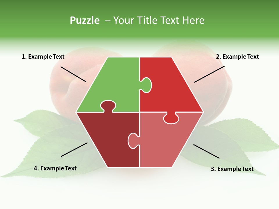 Waterdrop Vegetarian Food PowerPoint Template