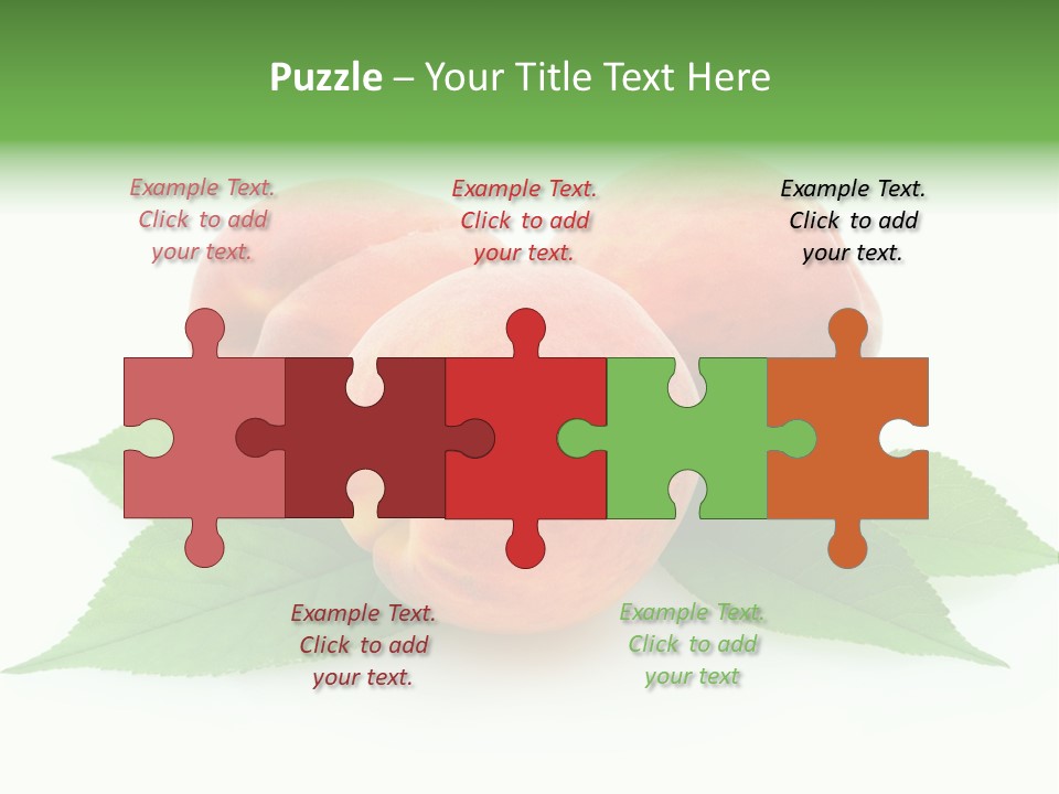 Waterdrop Vegetarian Food PowerPoint Template