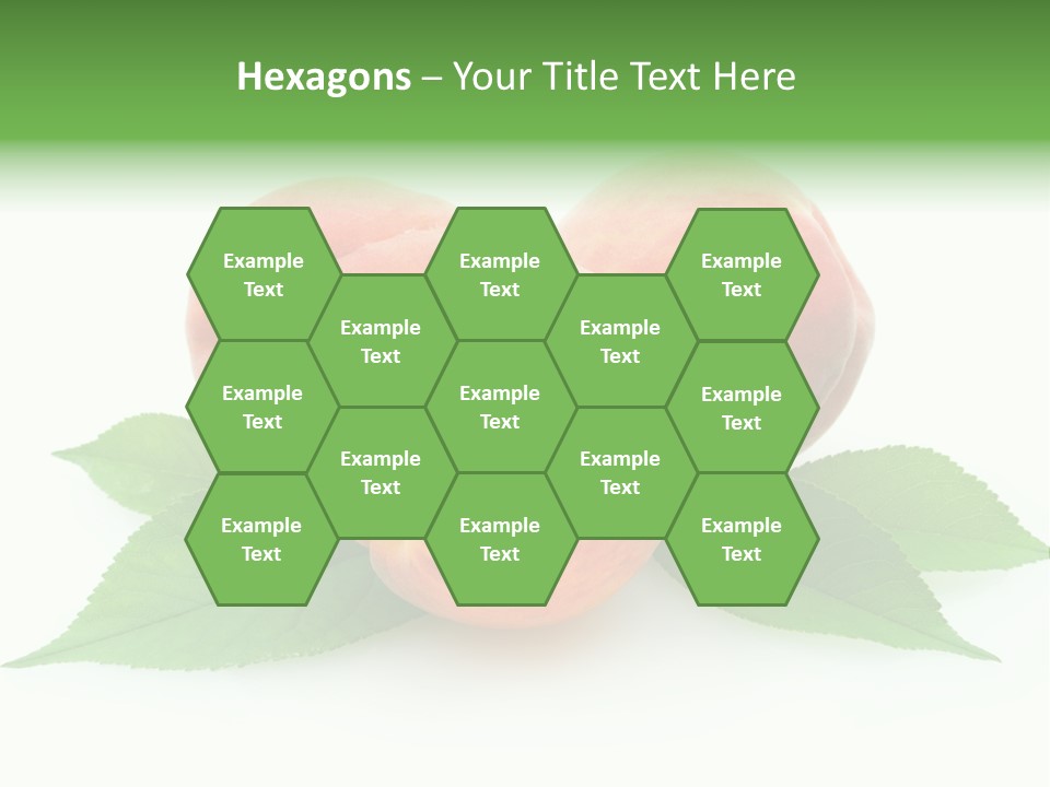 Waterdrop Vegetarian Food PowerPoint Template