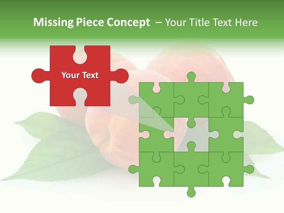 Waterdrop Vegetarian Food PowerPoint Template