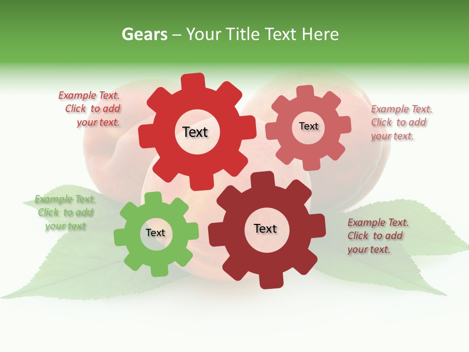 Waterdrop Vegetarian Food PowerPoint Template