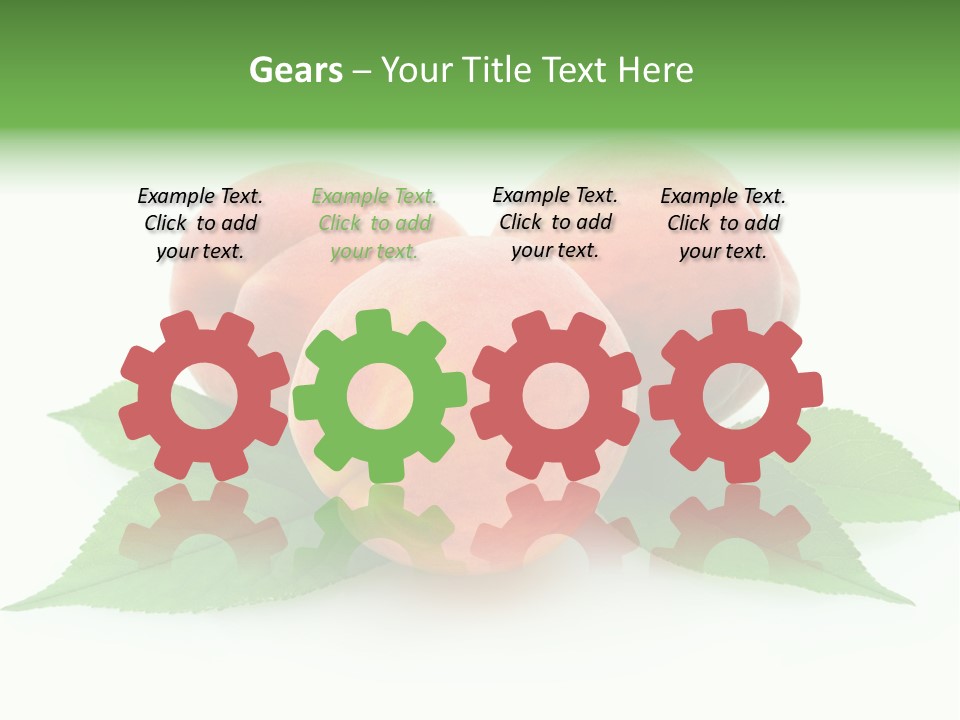 Waterdrop Vegetarian Food PowerPoint Template