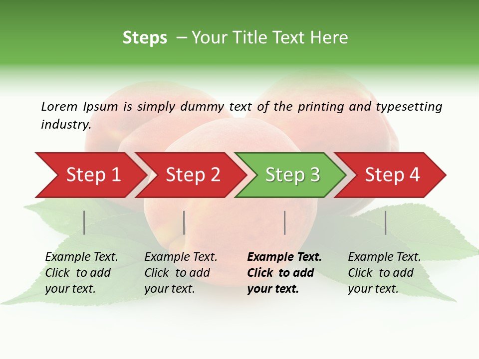 Waterdrop Vegetarian Food PowerPoint Template