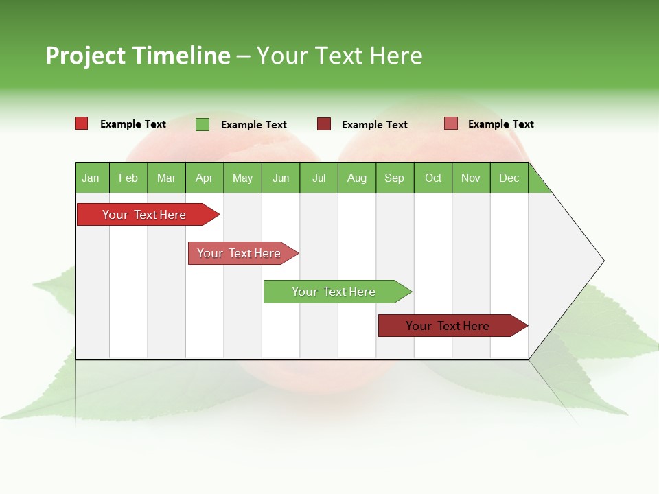 Waterdrop Vegetarian Food PowerPoint Template