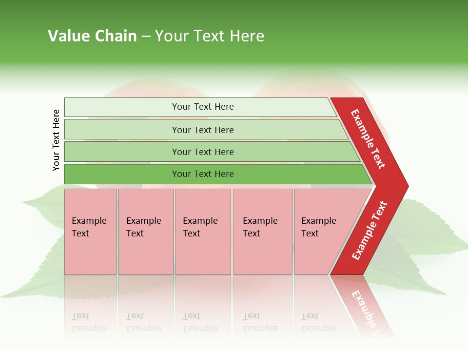 Waterdrop Vegetarian Food PowerPoint Template