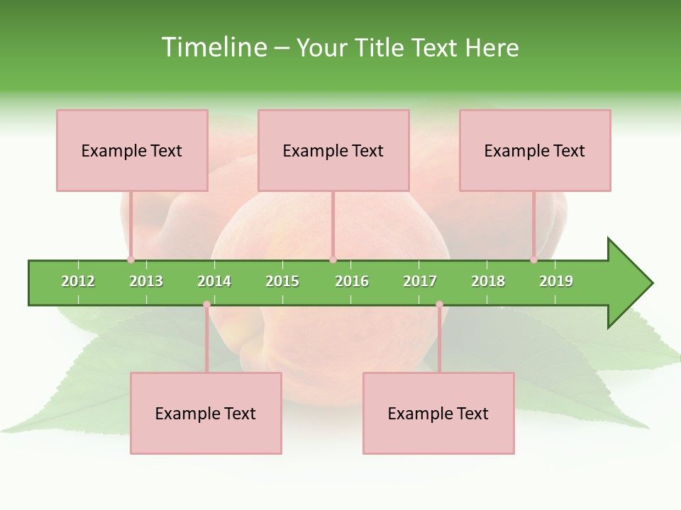 Waterdrop Vegetarian Food PowerPoint Template