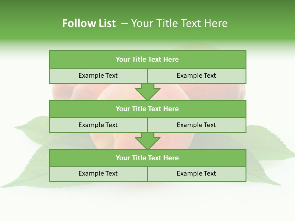 Waterdrop Vegetarian Food PowerPoint Template