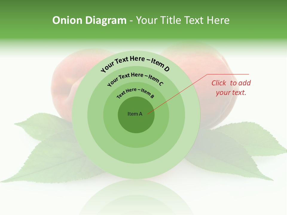 Waterdrop Vegetarian Food PowerPoint Template