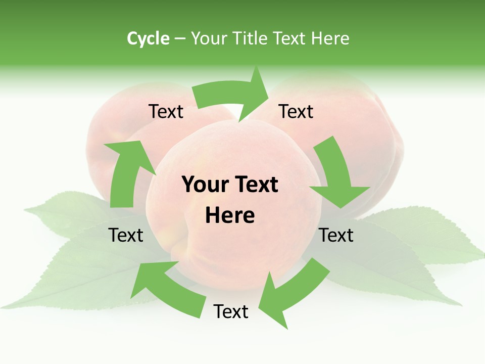 Waterdrop Vegetarian Food PowerPoint Template
