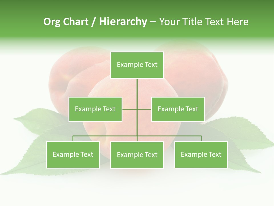 Waterdrop Vegetarian Food PowerPoint Template
