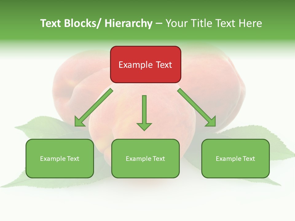 Waterdrop Vegetarian Food PowerPoint Template