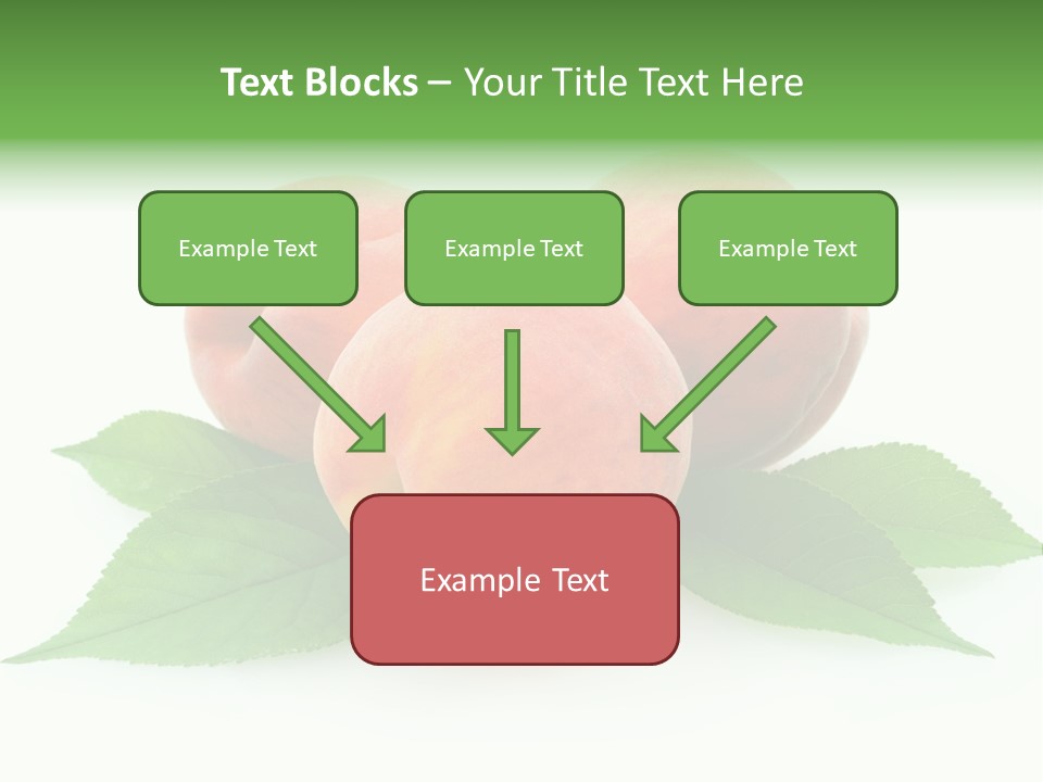 Waterdrop Vegetarian Food PowerPoint Template