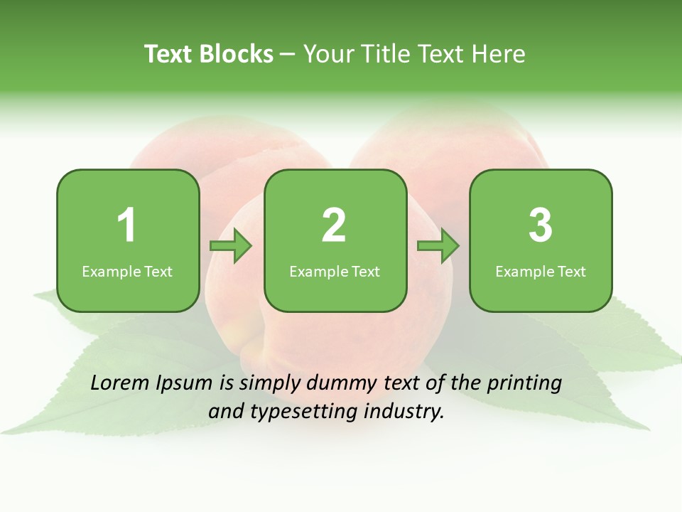 Waterdrop Vegetarian Food PowerPoint Template